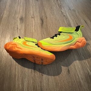 Nike Kids Sneakers in Neon Green and Orange